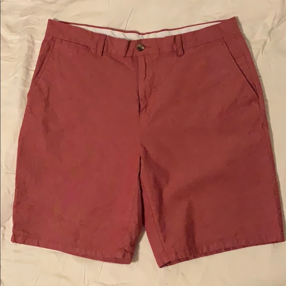 Old Navy Men’s Red Flat Front Shorts Size 38